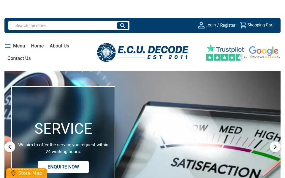 Screenshot of ecudecode.co.uk