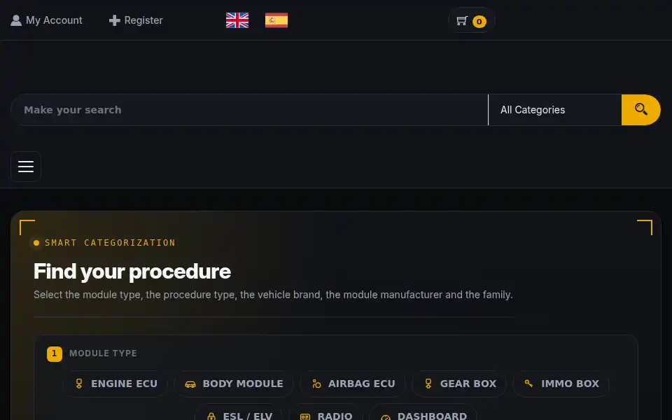 Screenshot of ecufile.net
