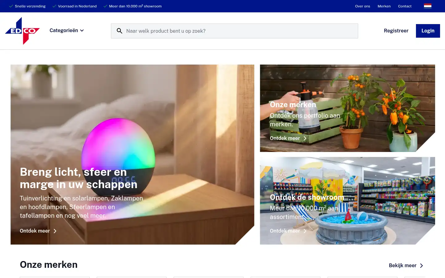 Screenshot of edco.nl