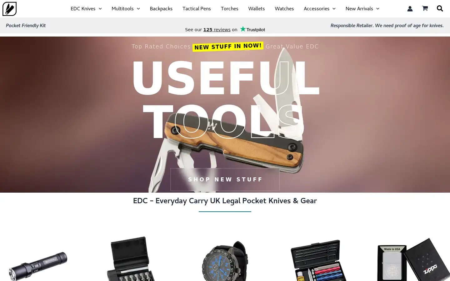 Screenshot of edcwarehouse.co.uk