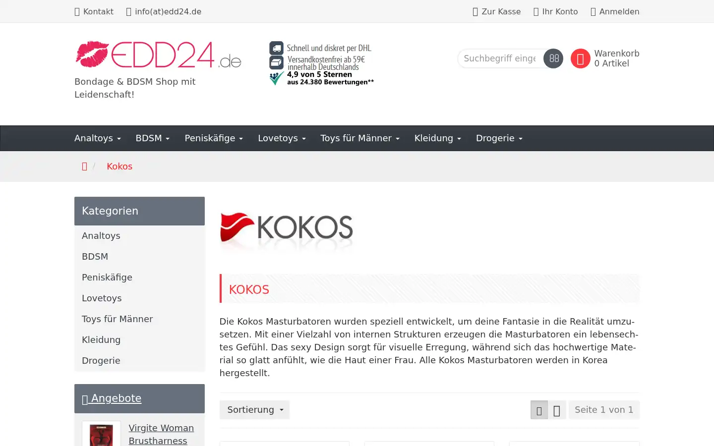 Screenshot of edd24.de