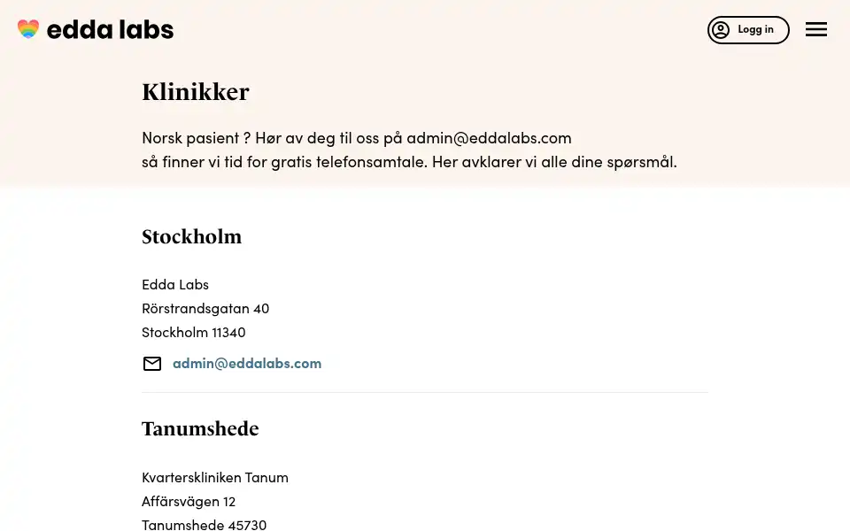Screenshot of eddalabs.com
