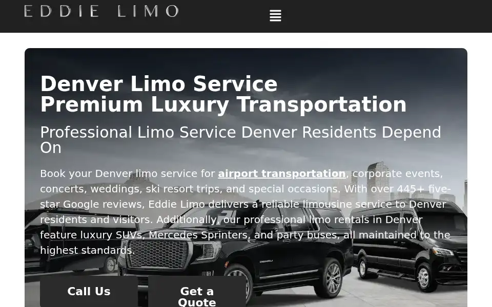 Screenshot of eddielimo.com