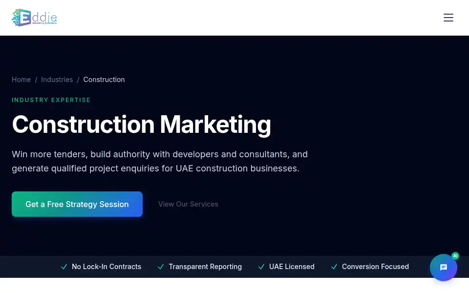 Screenshot of eddietechsolns.com