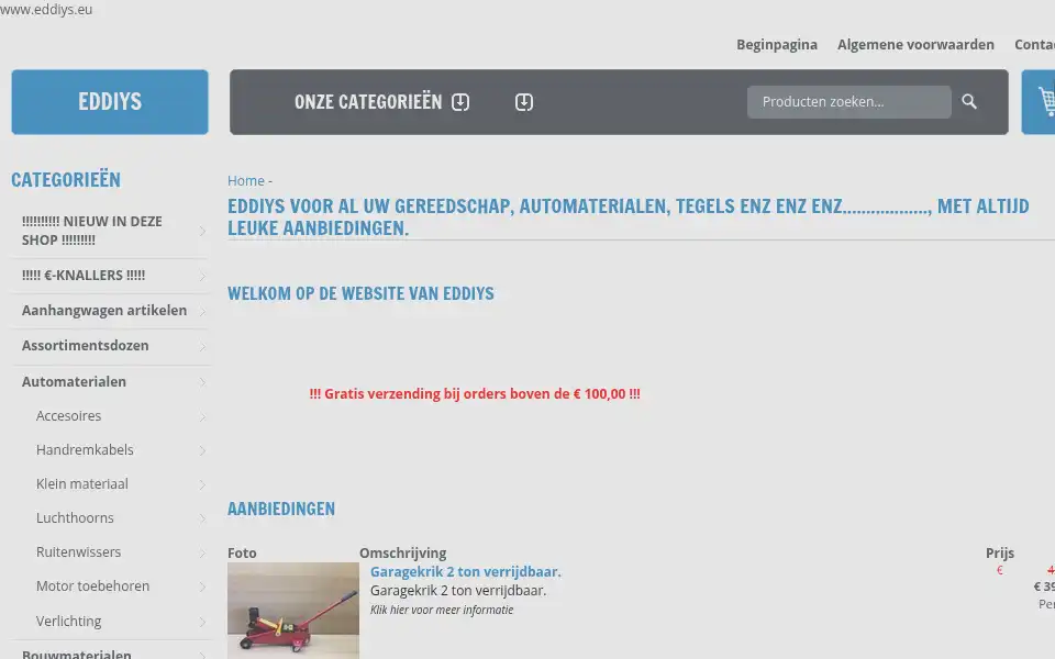 Screenshot of eddiys.eu
