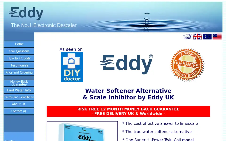 Screenshot of eddy.uk.com