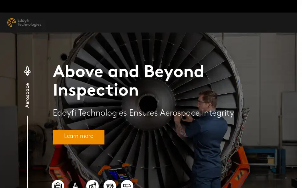 Screenshot of eddyfi.com