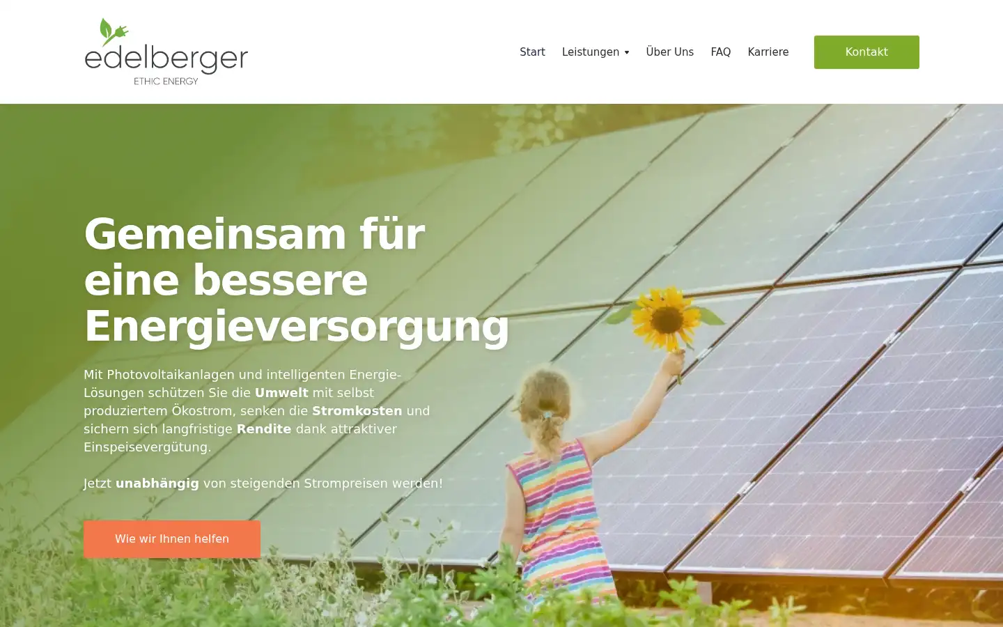 Screenshot of edelberger.com