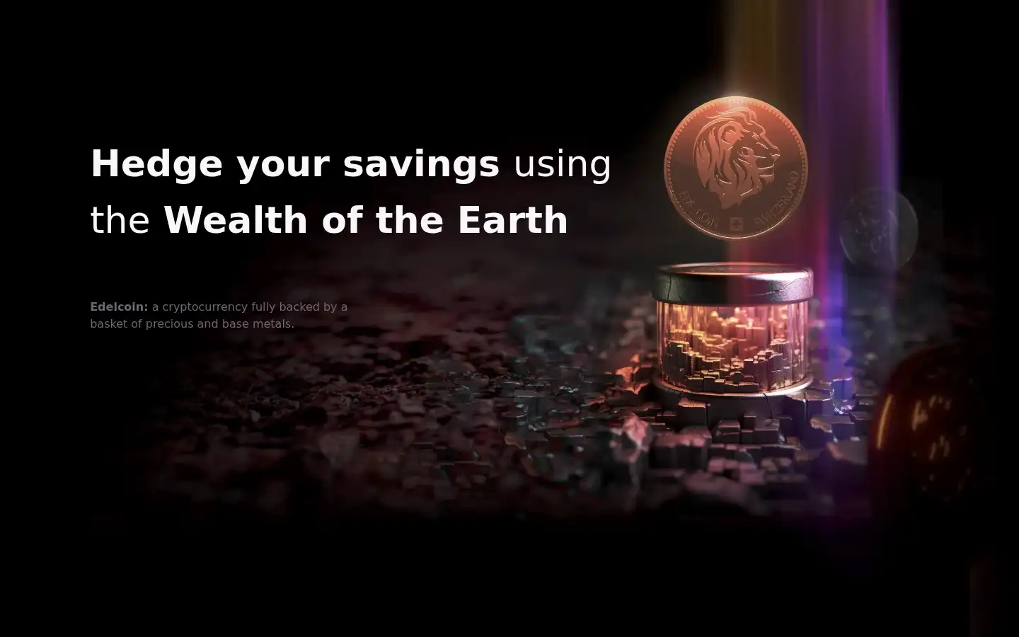 Screenshot of edelcoin.com