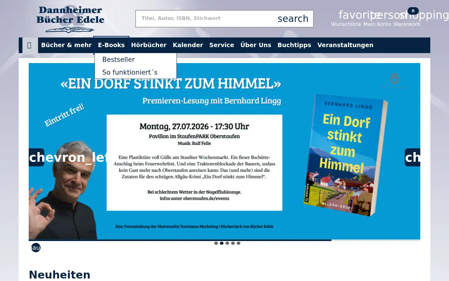 Screenshot of edele.de