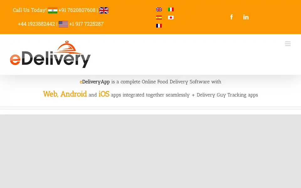 Screenshot of edeliveryapp.com