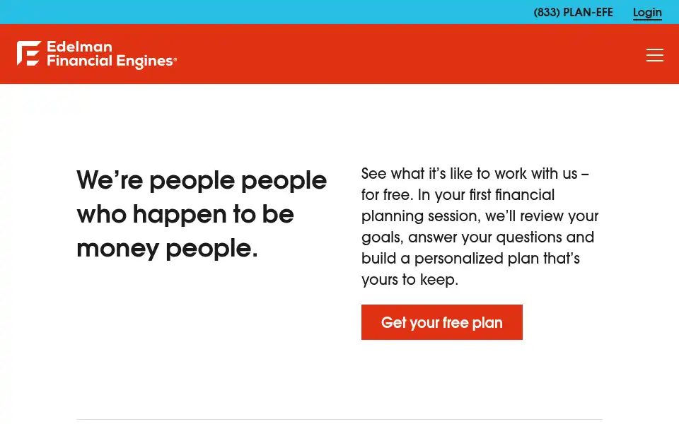 Screenshot of edelmanfinancialengines.com