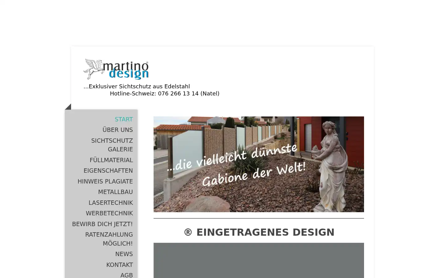 Screenshot of edelstahlgabionen.com