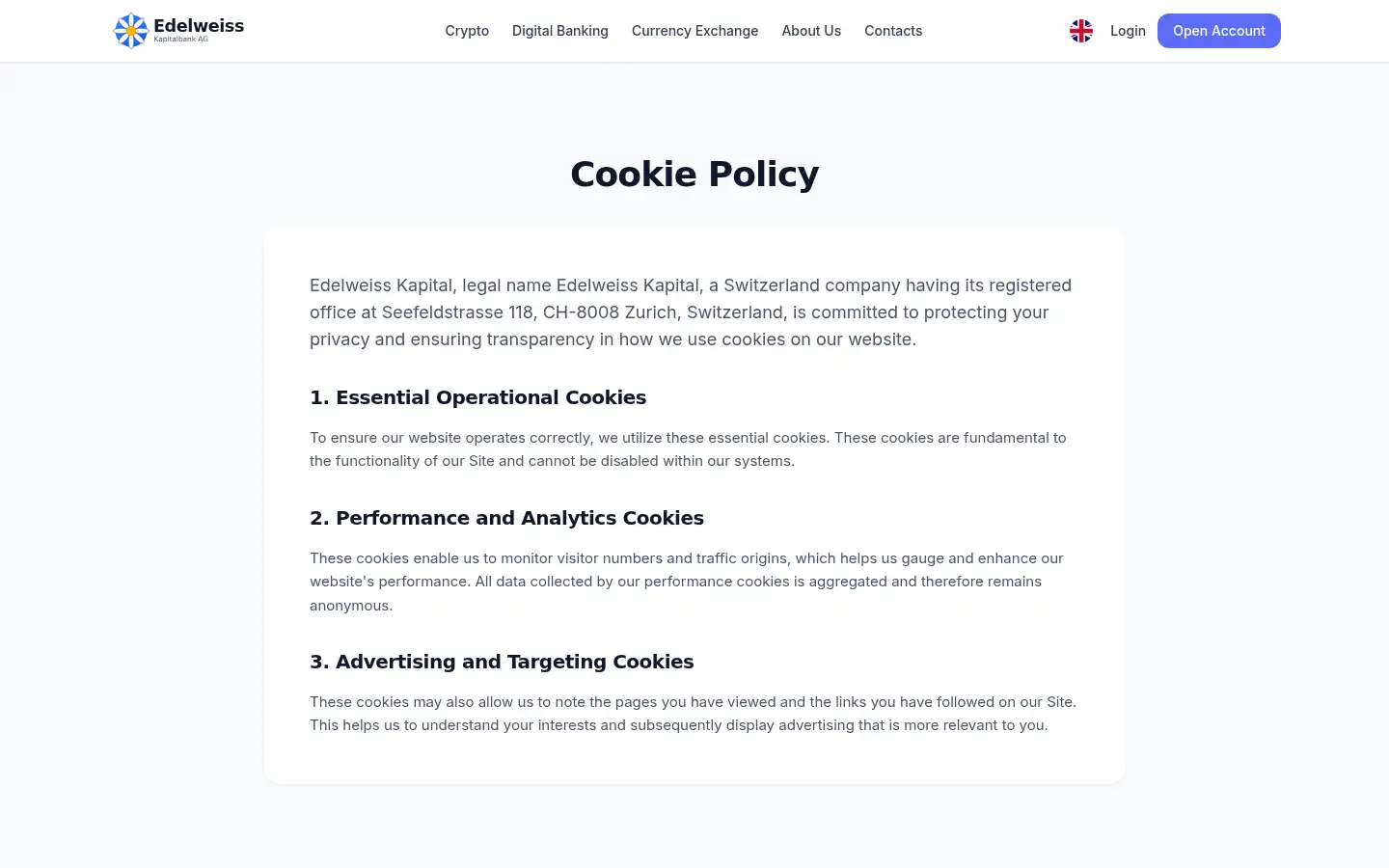 Screenshot of edelweisskapital.ch