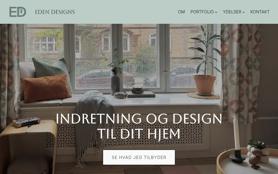 Screenshot of edendesigns.dk