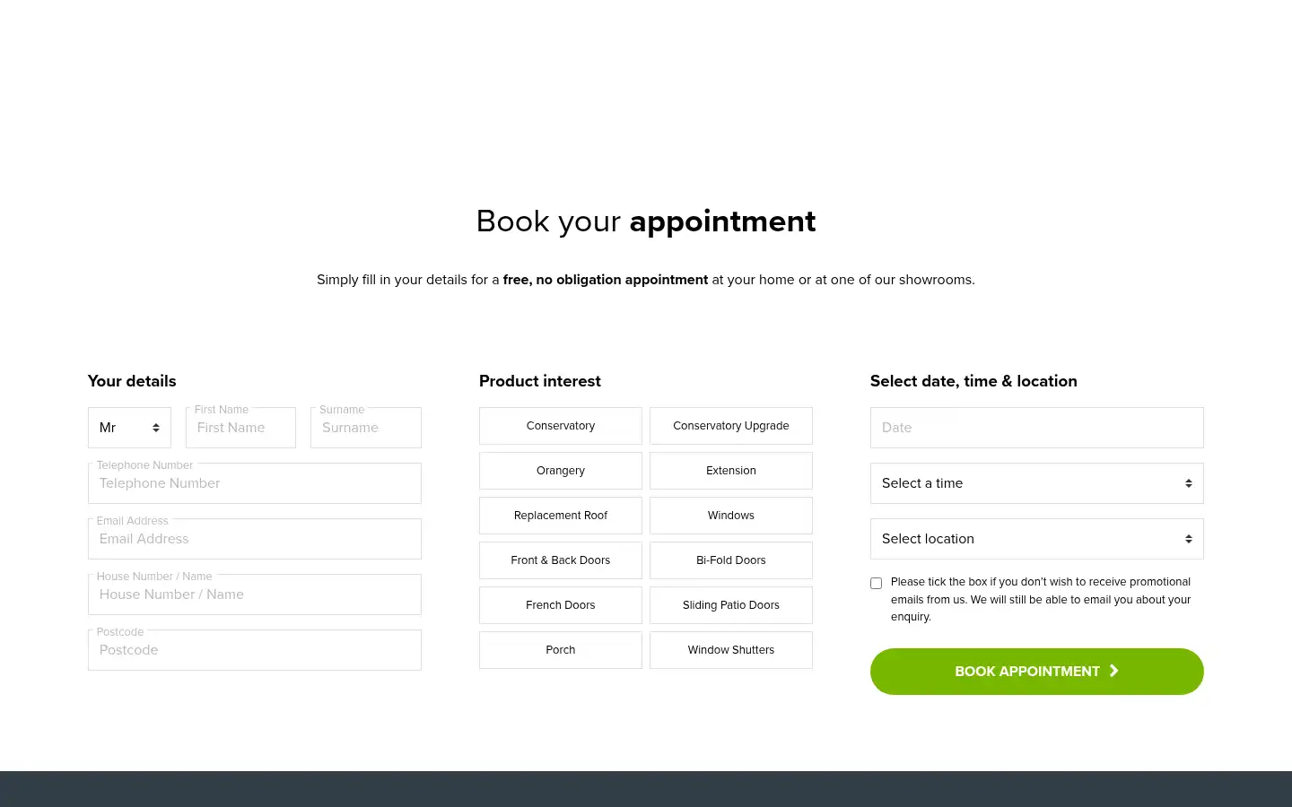 Screenshot of edenwindows.co.uk