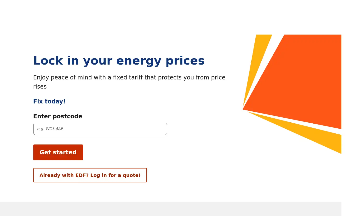Screenshot of edfenergy.com