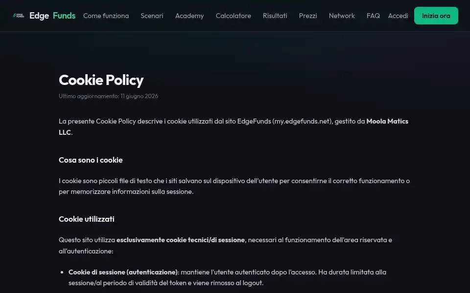 Screenshot of edgefunds.net