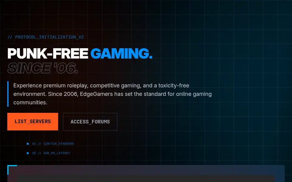 Screenshot of edgegamers.com