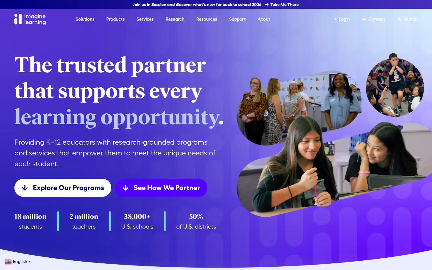Screenshot of edgenuity.com