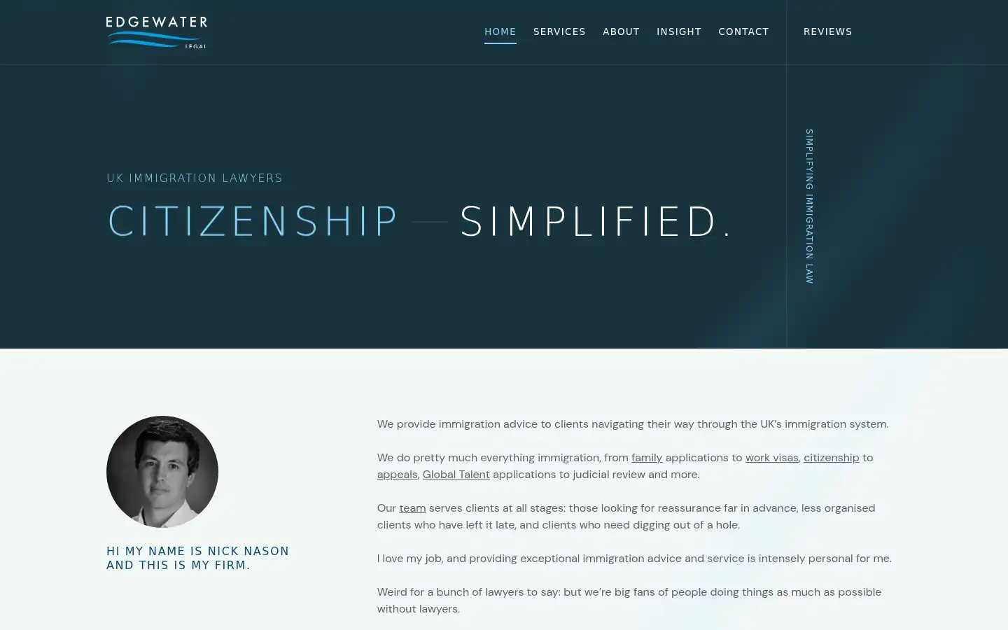 Screenshot of edgewaterlegal.com