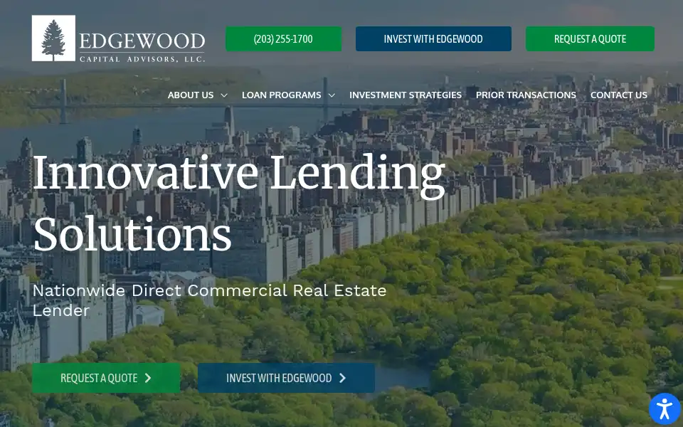 Screenshot of edgewoodcapital.com