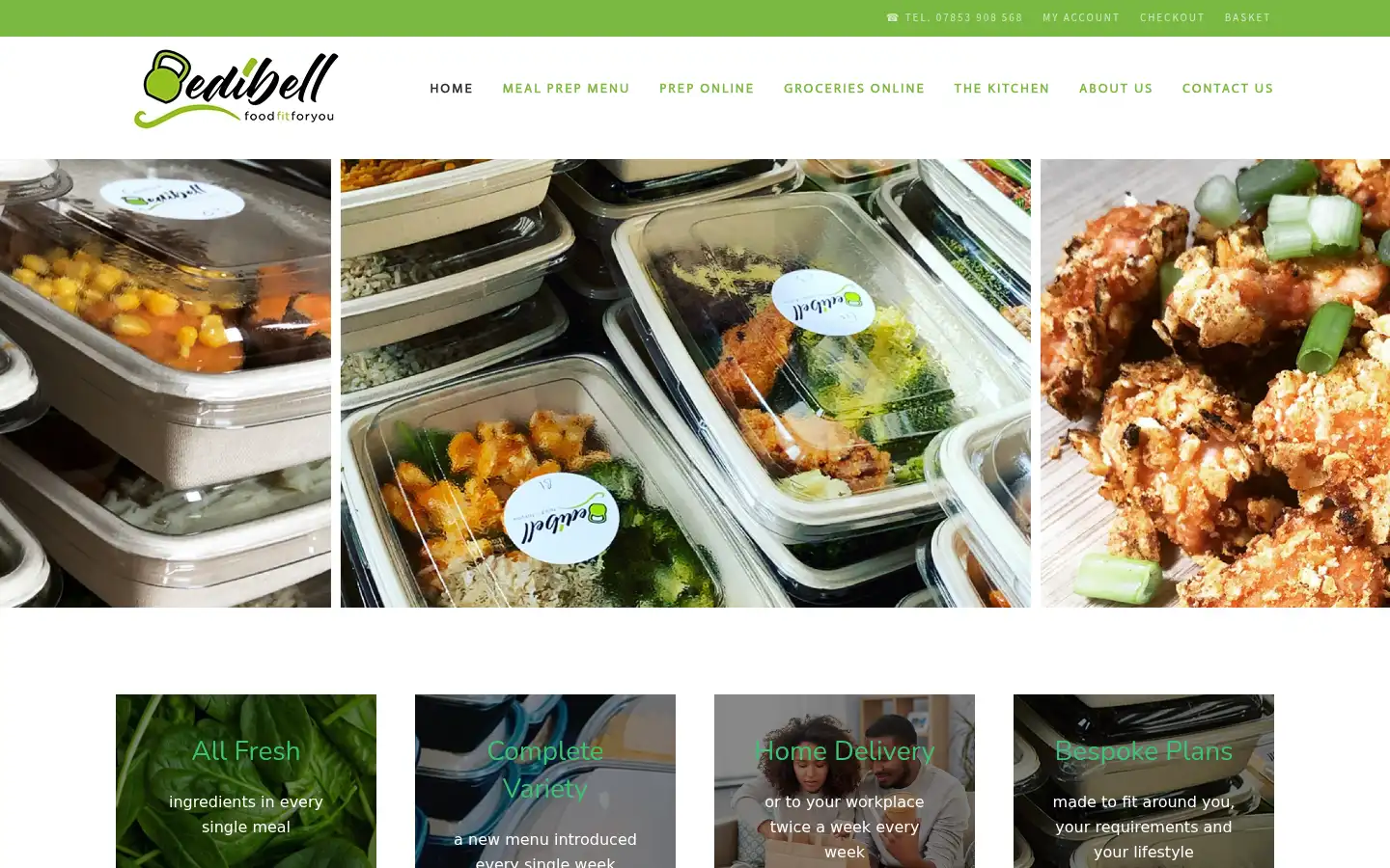 Screenshot of edibell.co.uk