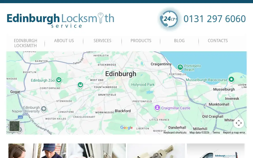 Screenshot of edinburghlocksmithservice.co.uk