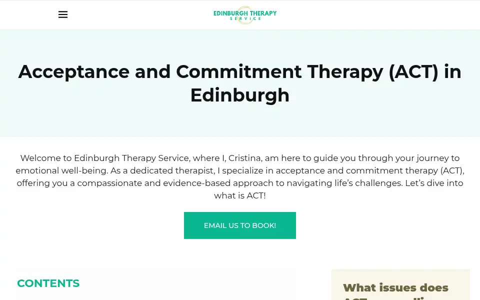 Screenshot of edinburghtherapyservice.com