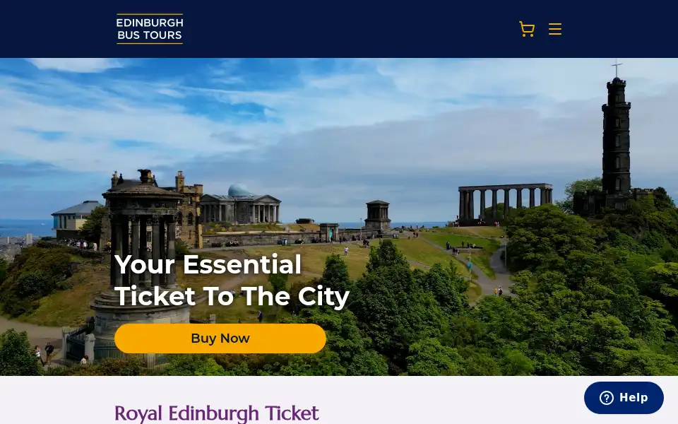 Screenshot of edinburghtour.com