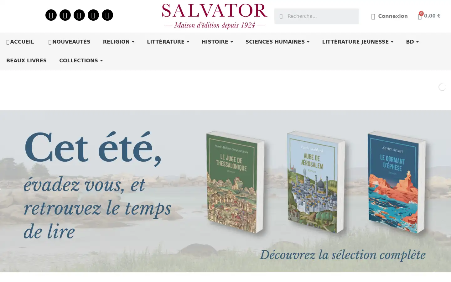 Screenshot of editions-salvator.com