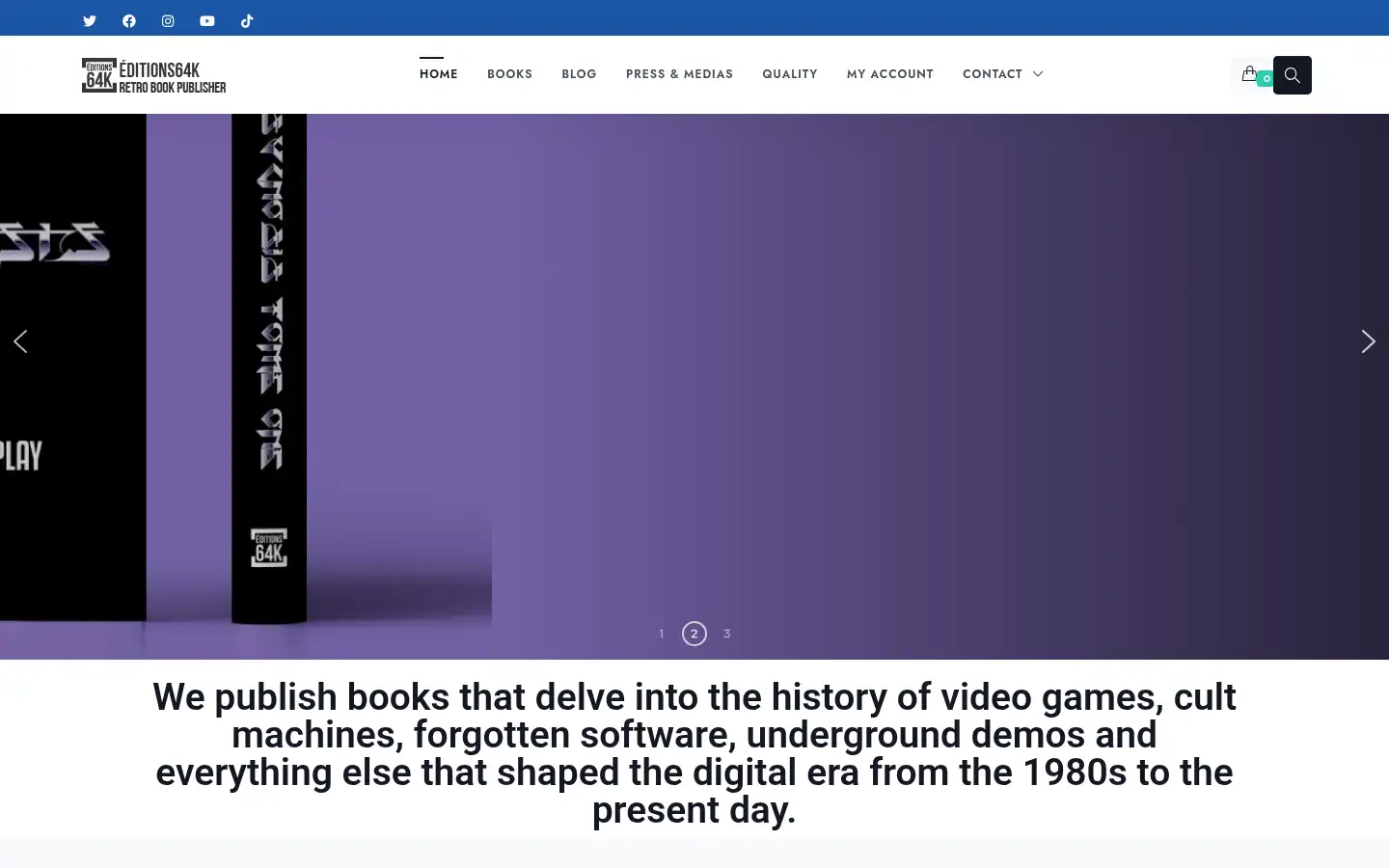 Screenshot of editions64k.fr