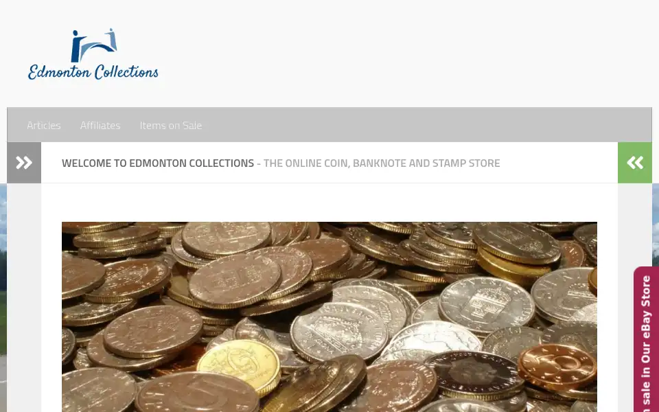 Screenshot of edmontoncollections.com