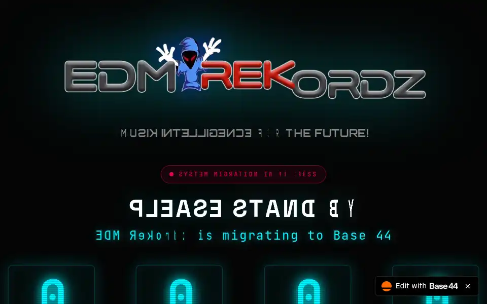 Screenshot of edmrekordz.com