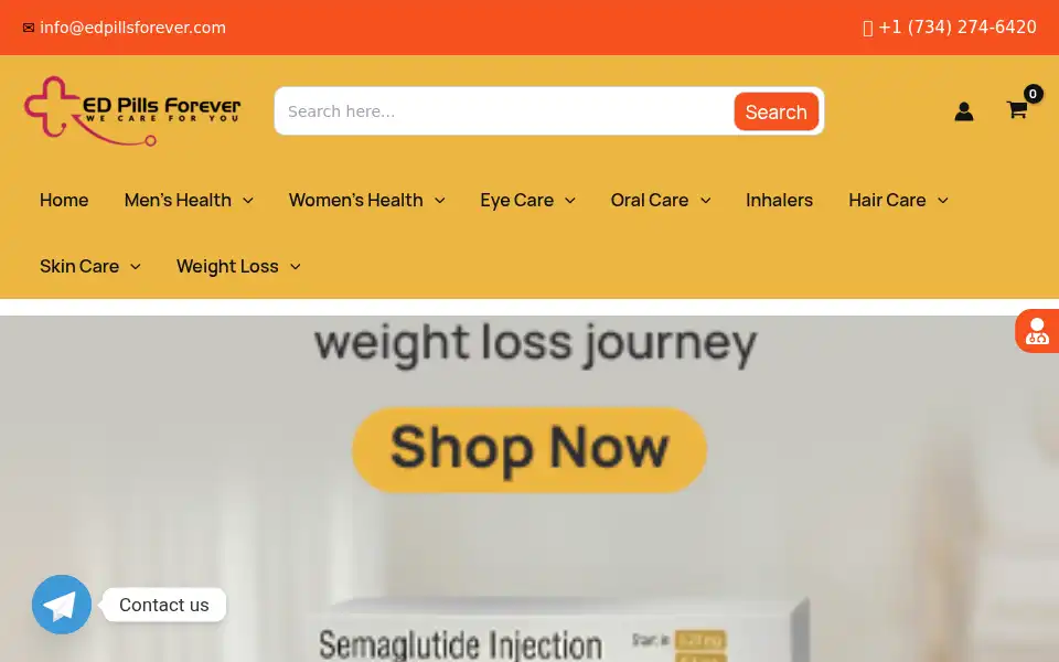 Screenshot of edpillsforever.com