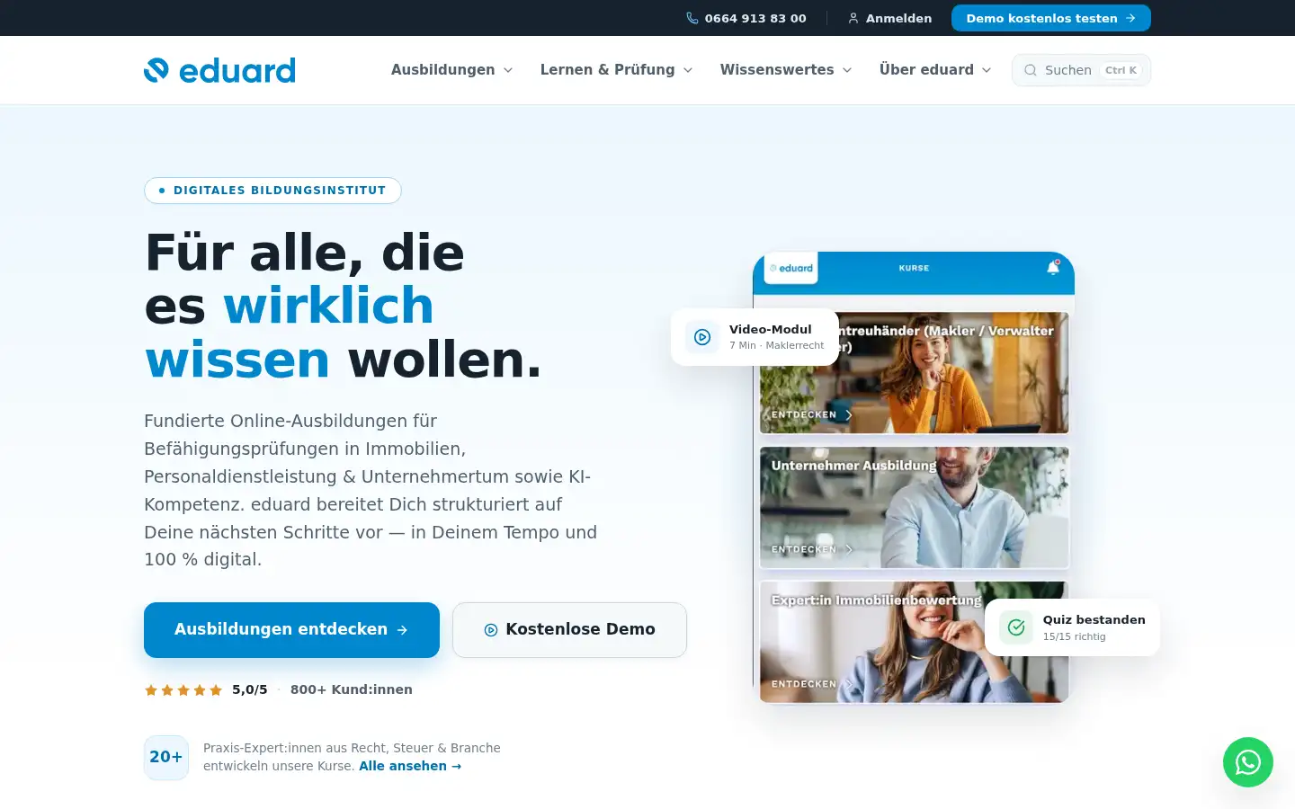Screenshot of eduard.at