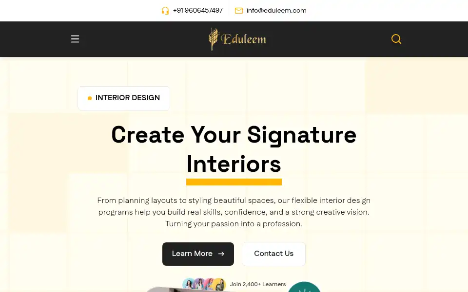 Screenshot of eduleem.com