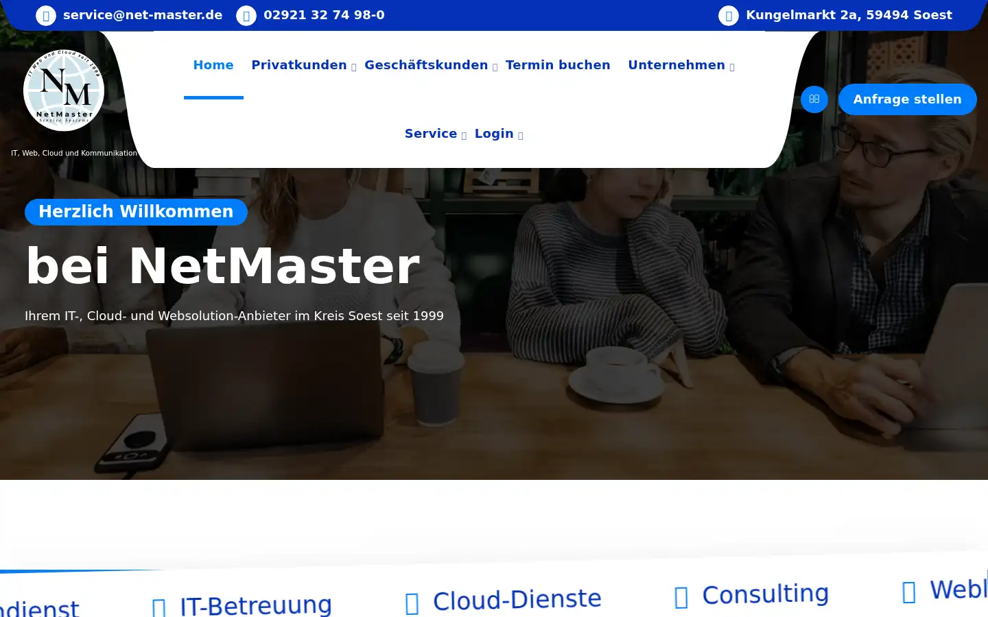 Screenshot of edv-netmaster.de