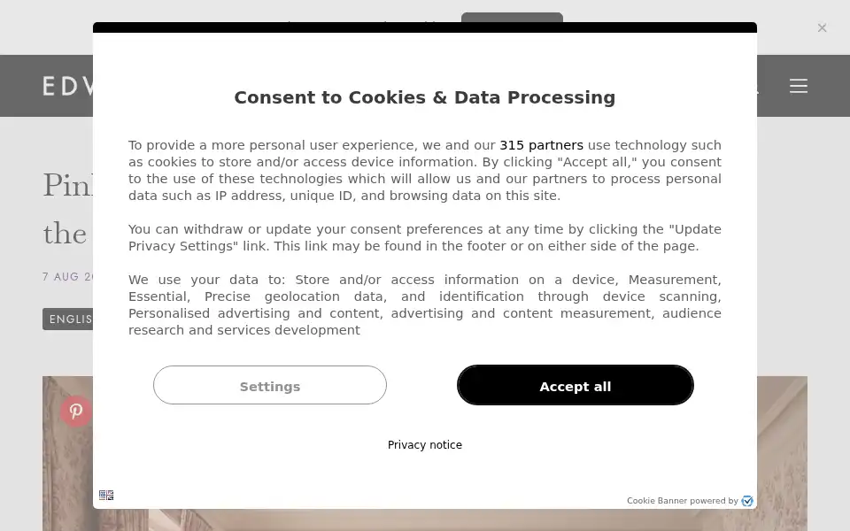 Screenshot of edwardgeorgelondon.com
