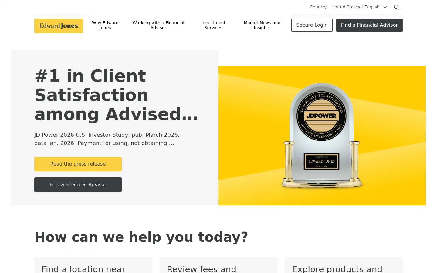 Screenshot of edwardjones.com