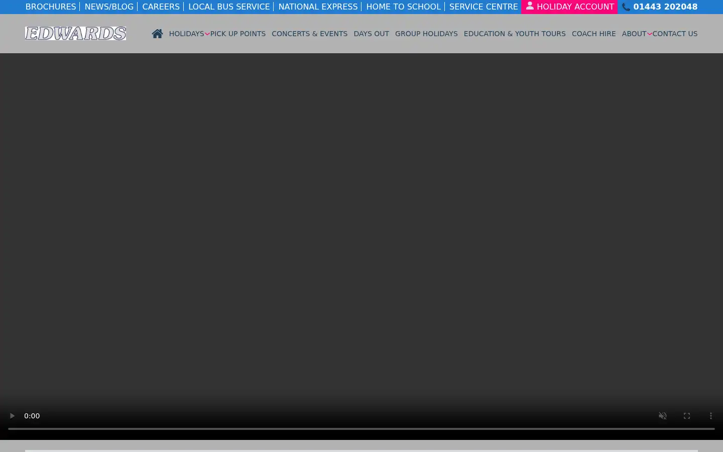 Screenshot of edwardscoaches.co.uk
