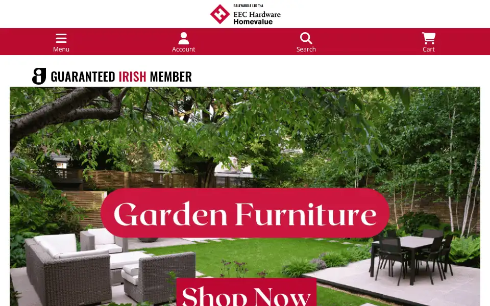 Screenshot of eechardware.ie
