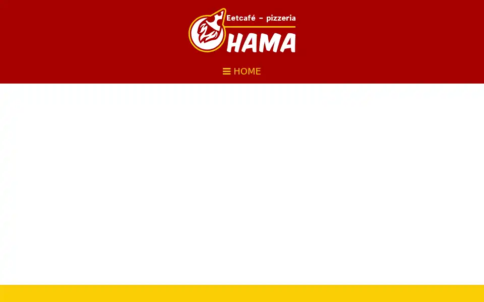 Screenshot of eetcafe-hama.nl