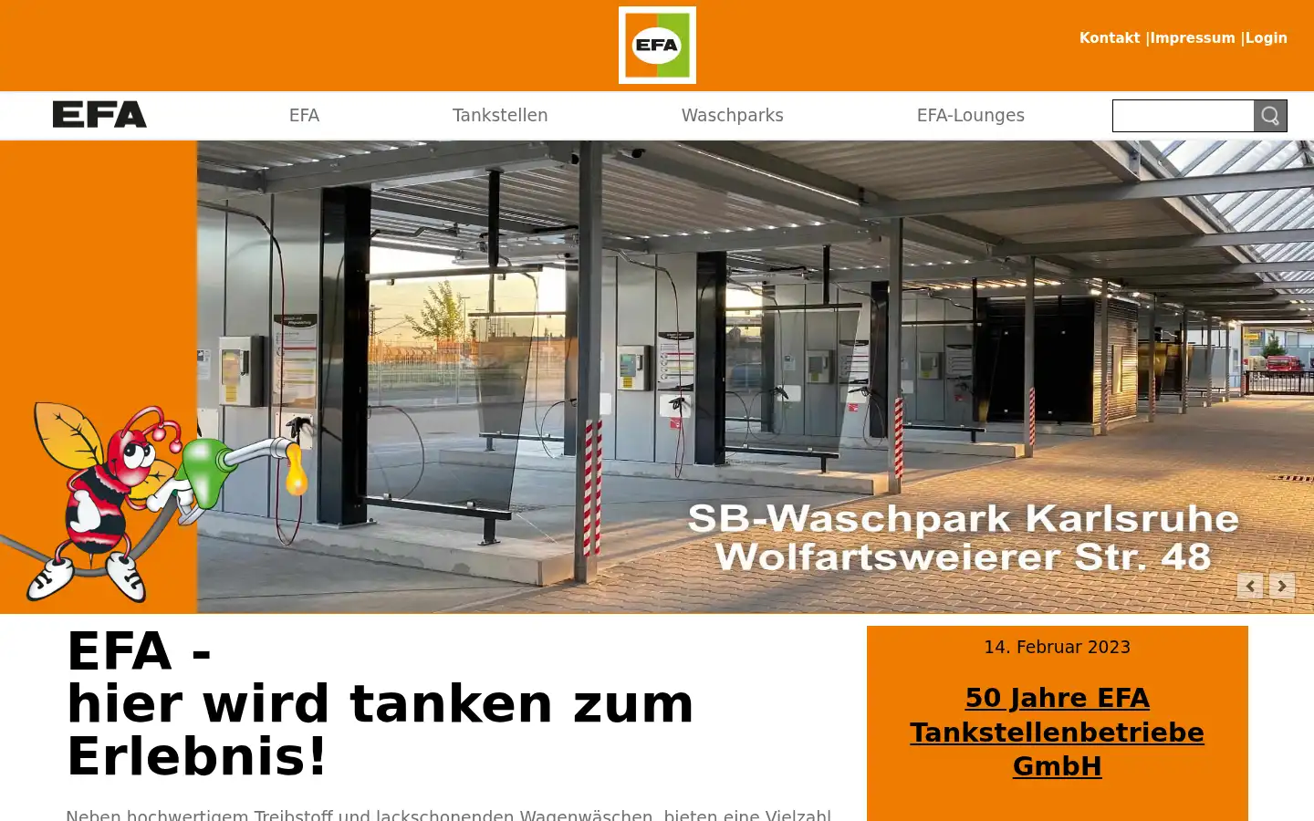 Screenshot of efa-tankstellen.de
