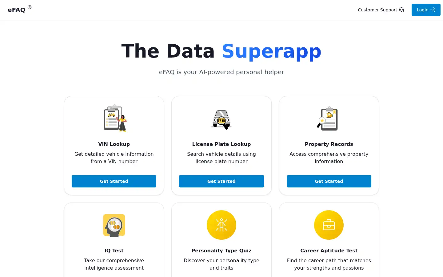 Screenshot of efaq.com