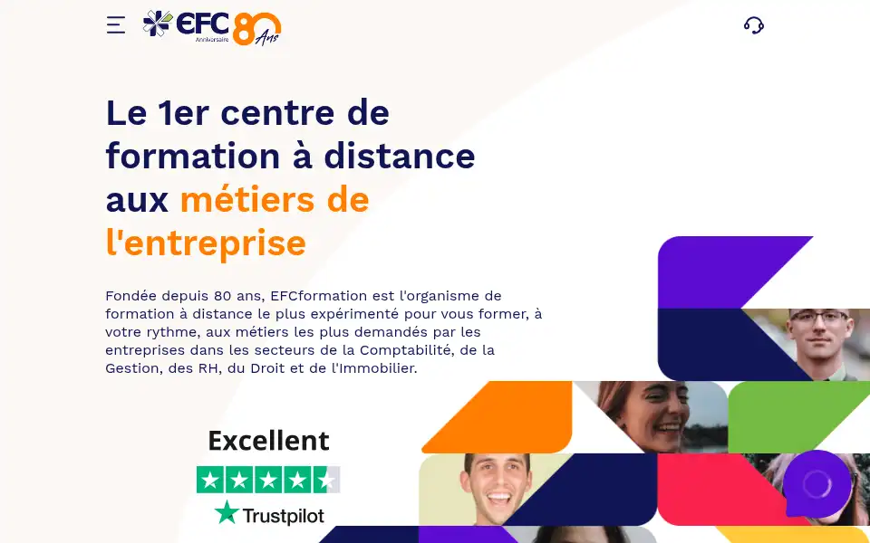Screenshot of efcformation.com