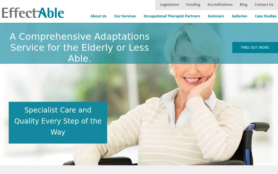 Screenshot of effectable.co.uk
