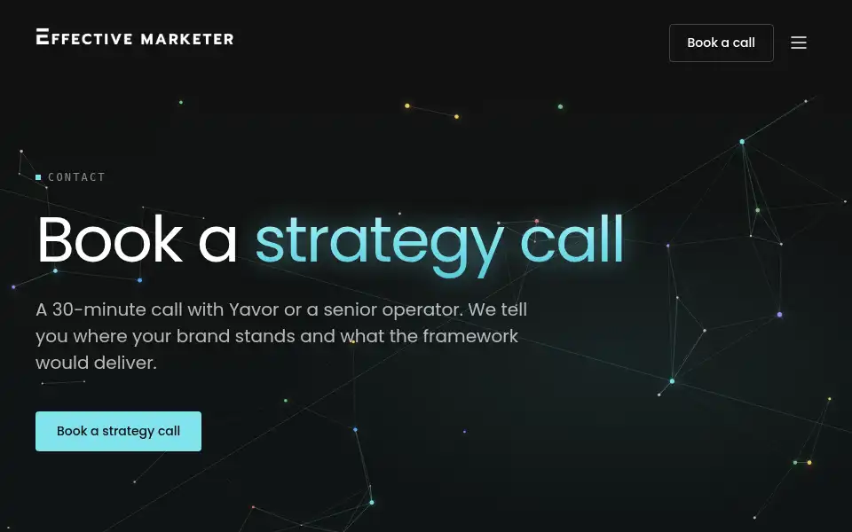 Screenshot of effectivemarketer.com