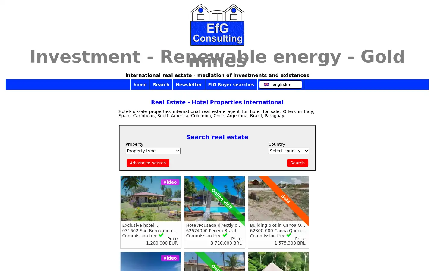 Screenshot of efg-immo.com