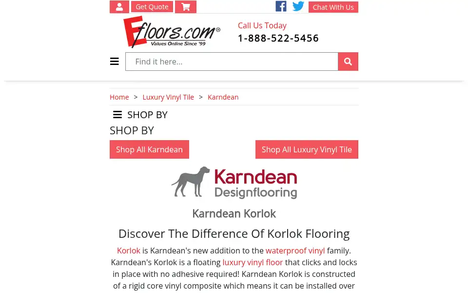 Screenshot of efloors.com